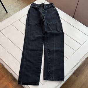 Elegant Black Straight Leg Women's Jeans